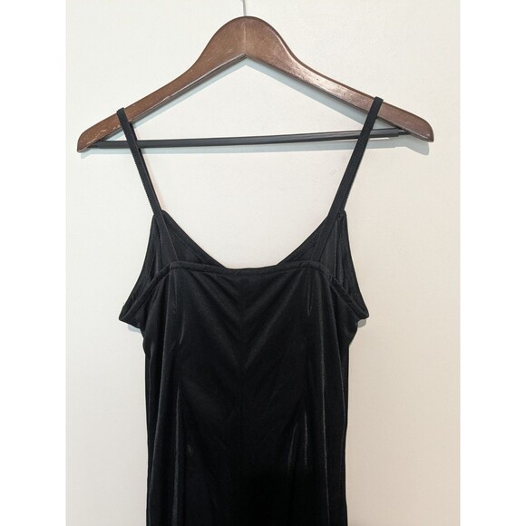 Johnny Was Slip Dress Women M Black Maxi Sleeveless Tank Cocktail Long USA - Picture 6 of 8